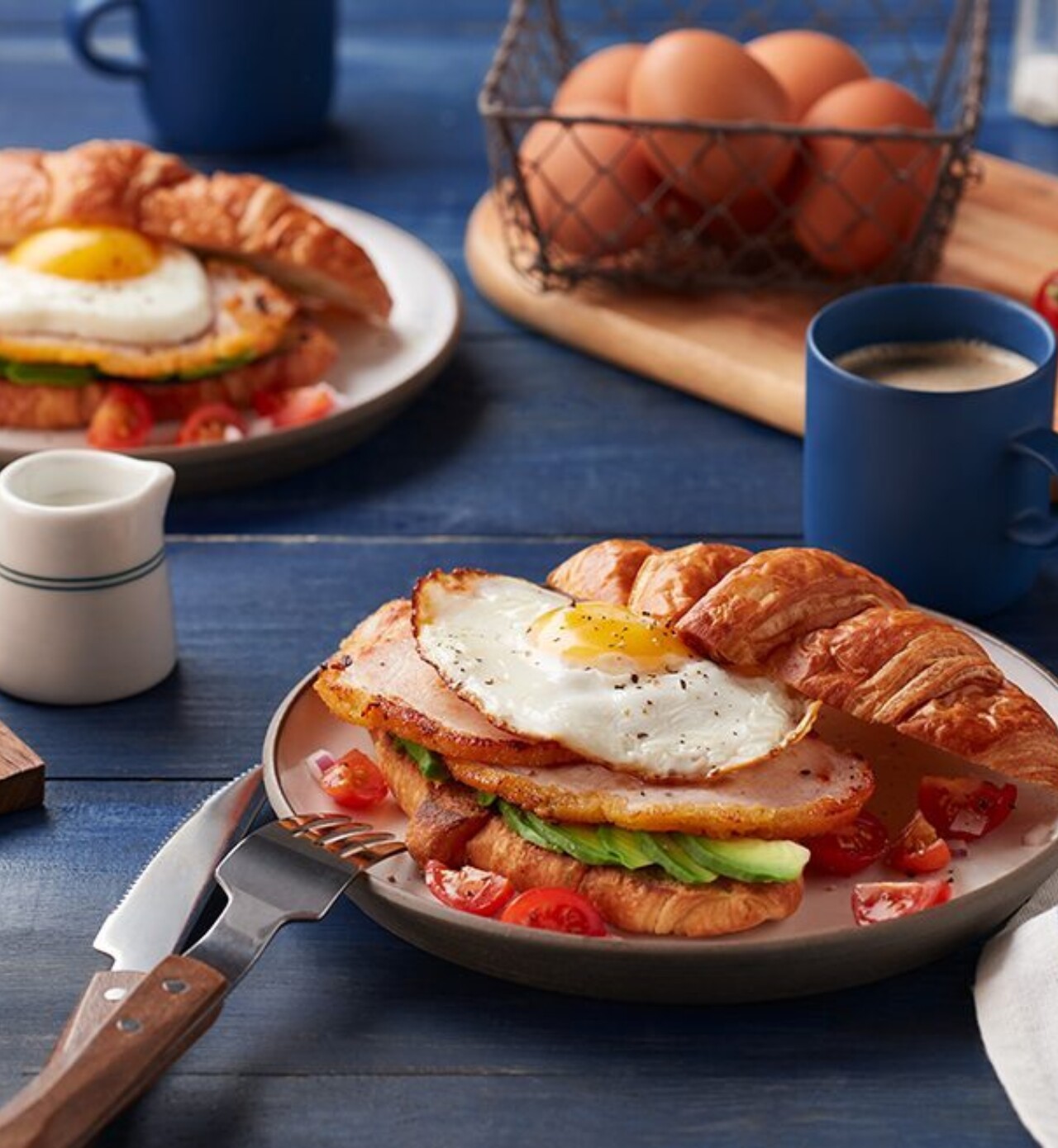 Sunny Side Up Egg Sandwich Pillers