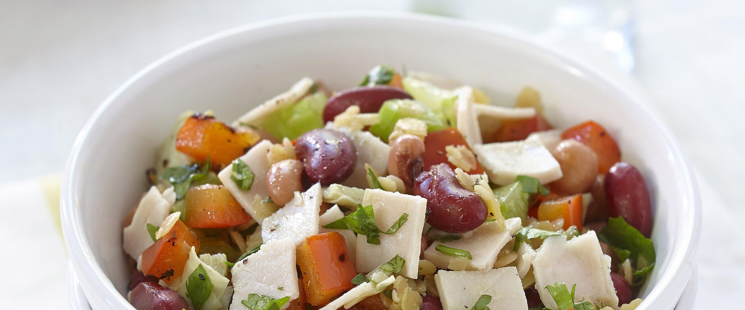 photo of turkey and bean salad