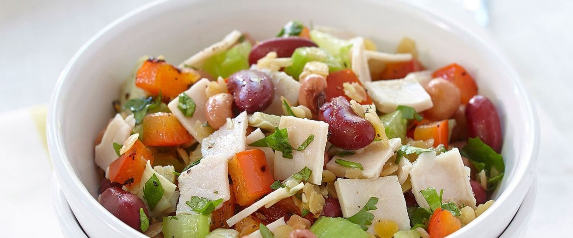 Turkey and bean salad