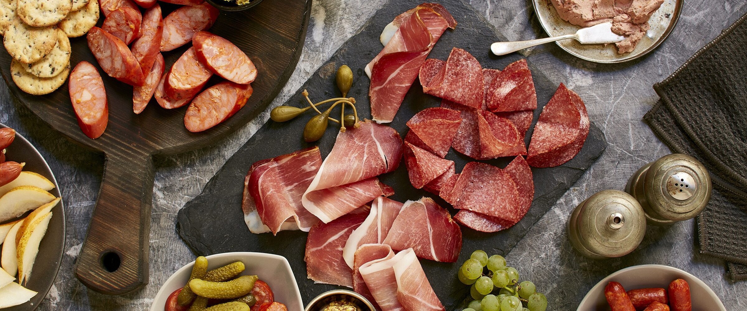 Charcuterie entertaining platter