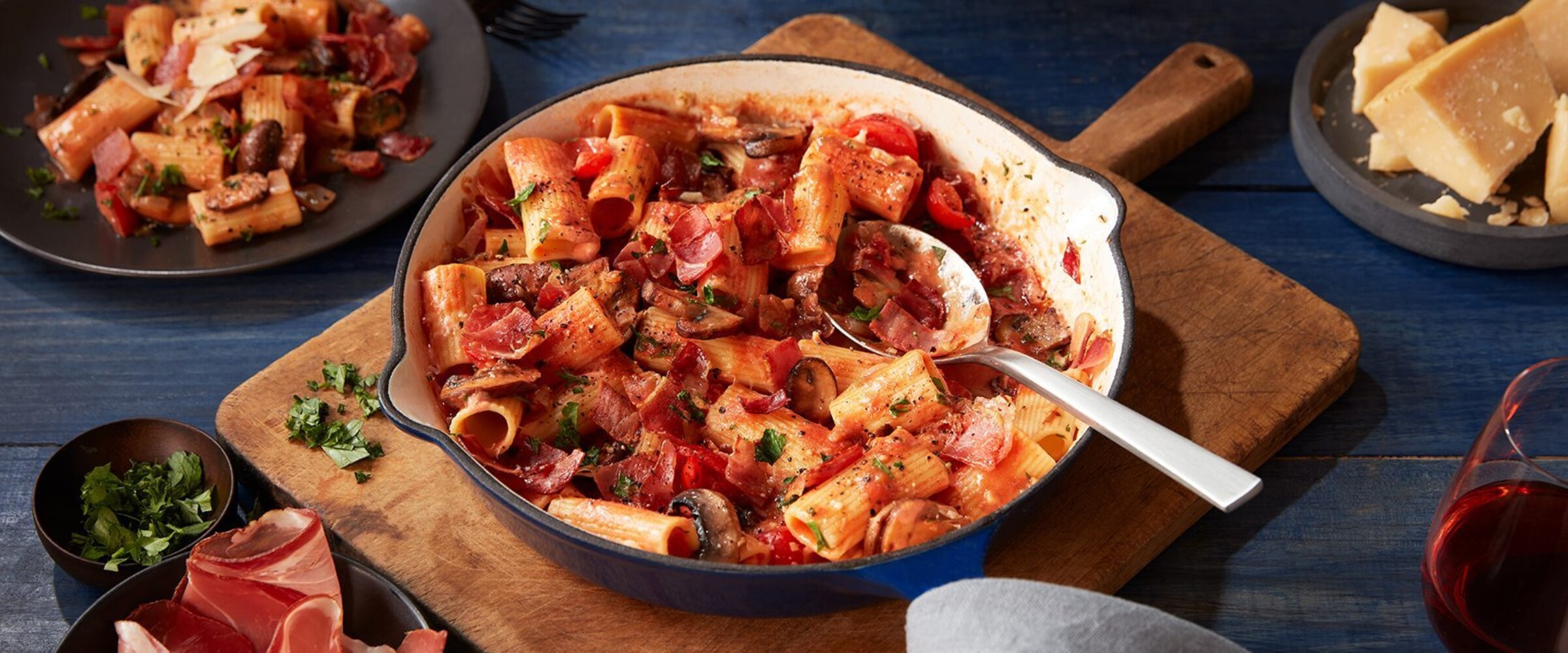 Rigatoni with Speck Prosciutto