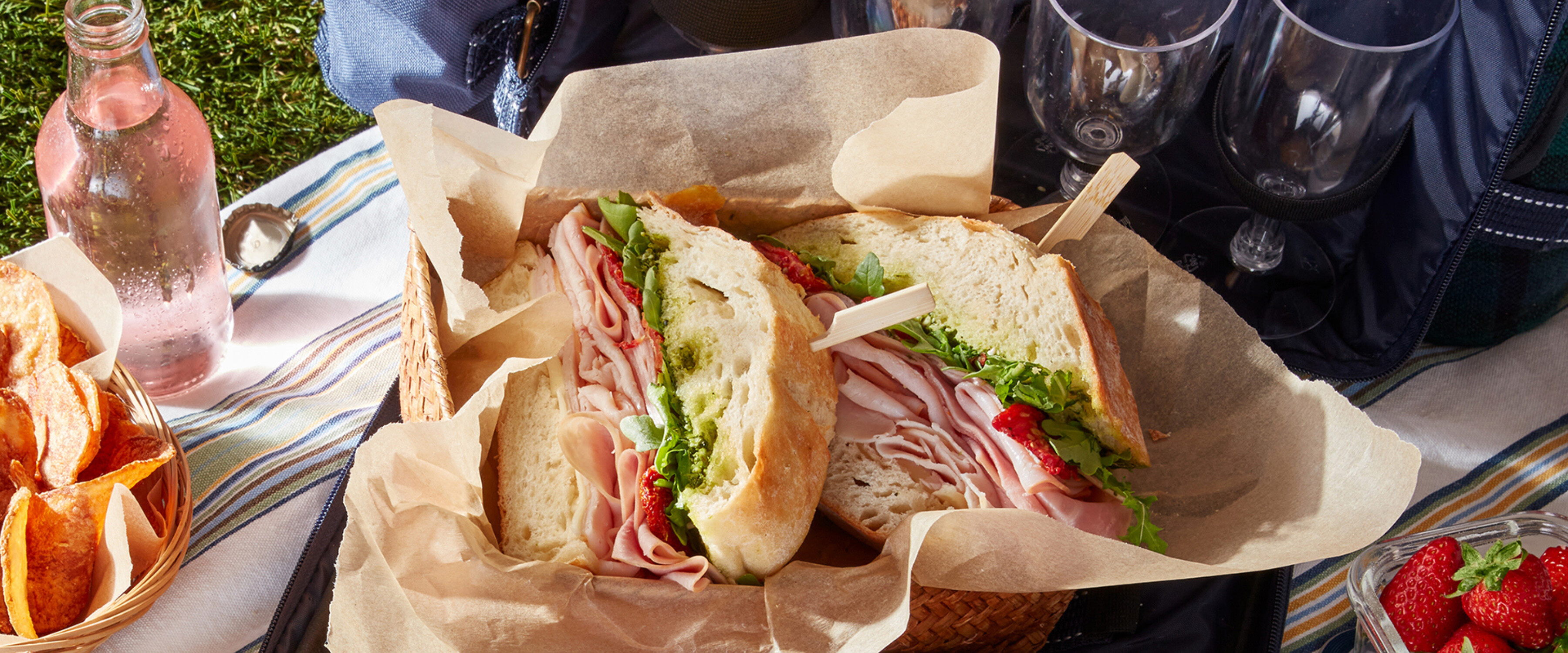 Turkey & Ham Club Sandwich Pillers