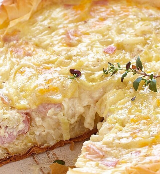 Ham and Onion Tart