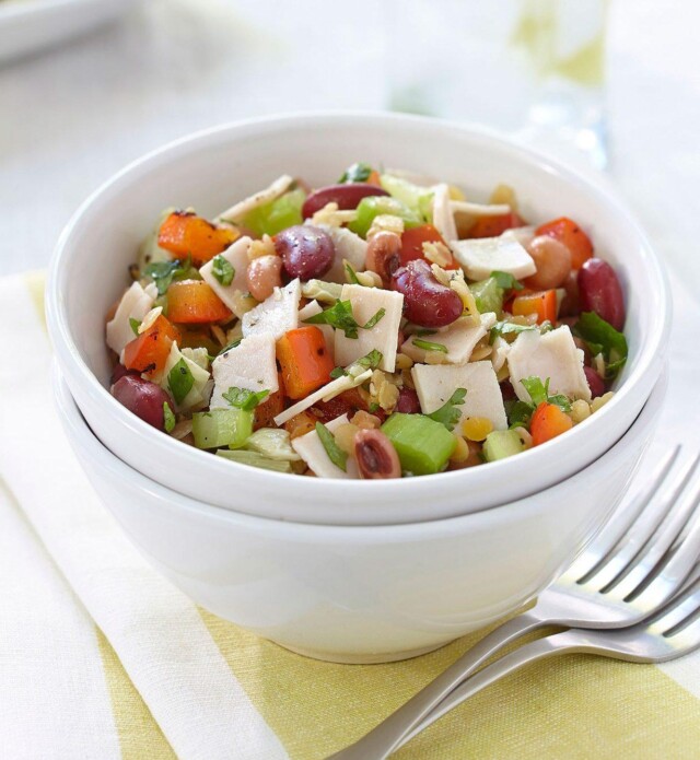 Turkey and bean salad