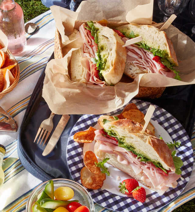 Turkey Club Sandwich Picnic