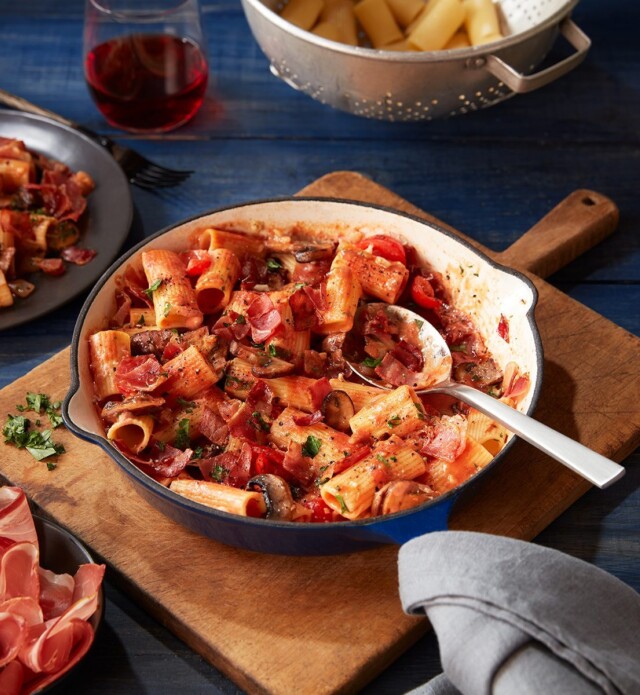 Rigatoni with Speck Prosciutto