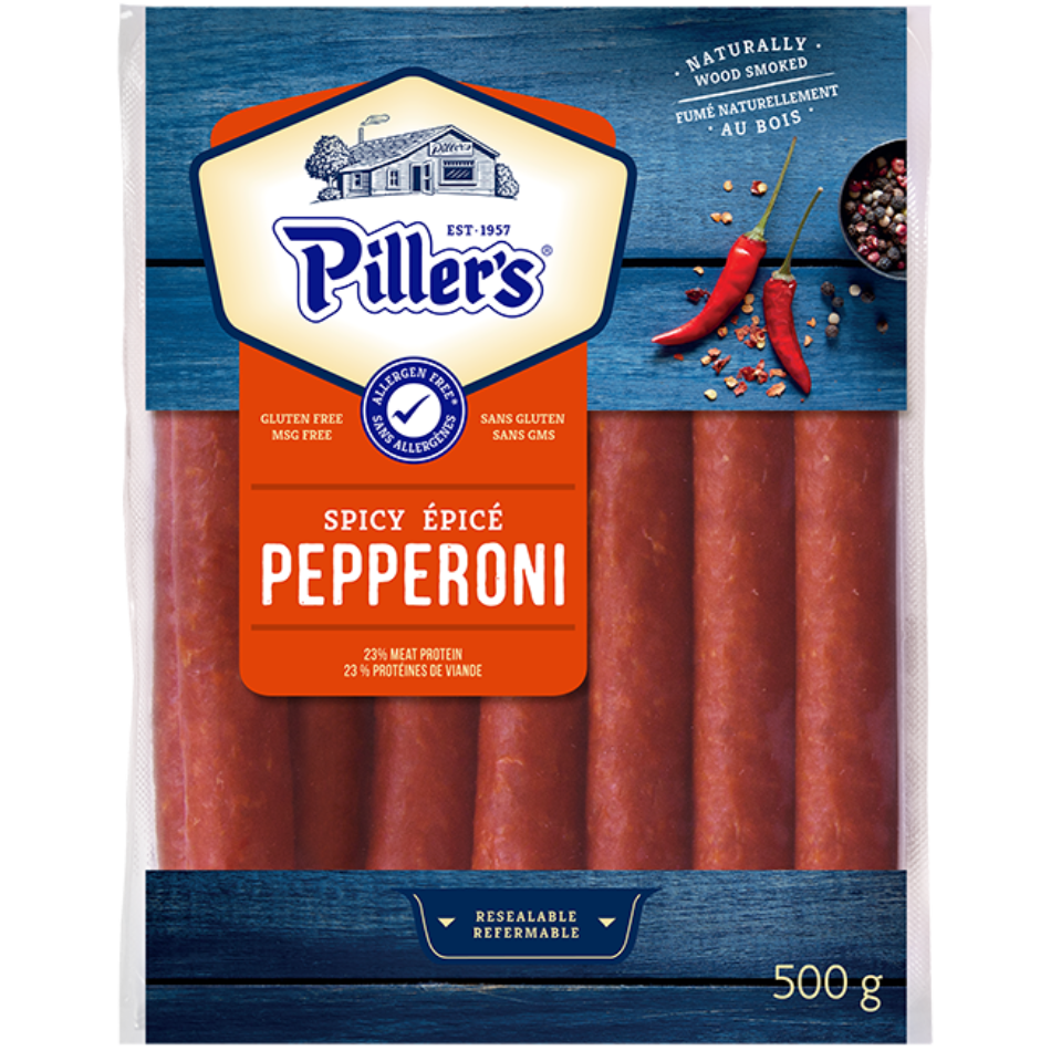 Piller's Spicy Pepperoni 500g Pillers